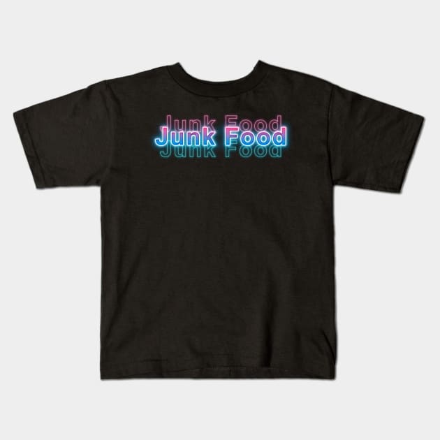 Junk Food Kids T-Shirt by Sanzida Design